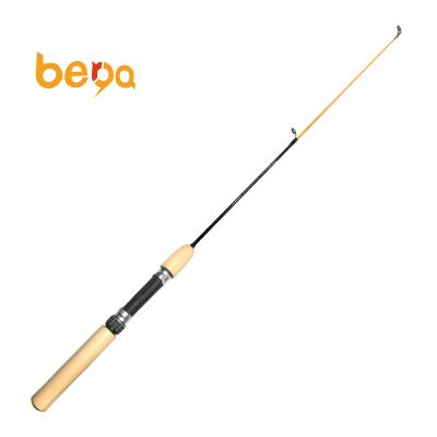 China Wholesale High Quality 75cm Rod Carbon Fiber Winter Fishing Rod Primary Color Foam Grip Ice Fishing Rod 55cm for sale