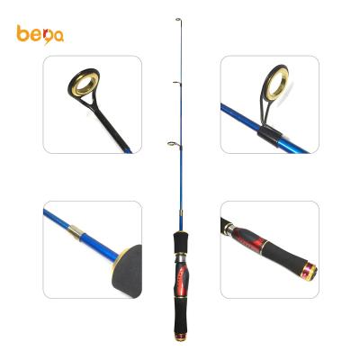 China Carbon 80cm Pole Portable Ice Building 60cm Telescopic Fishing Rod For Shrimp Fish Poles Durable Tackle for sale