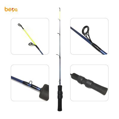 China Nano Fishing 70cm Solid Rod Small Travel Fishing Ice Rod Mini Ice Bass Fishing Carbon 60cm Tip Ice Pole for sale