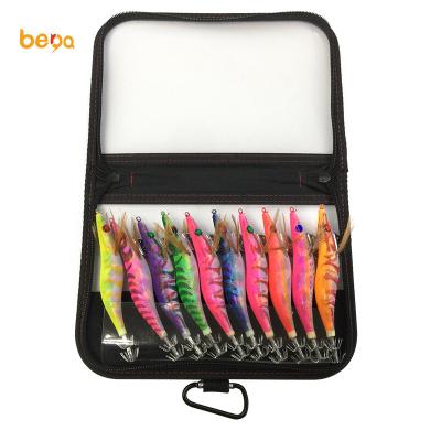 China Plastic Set 10pcs/set Glow in Dark ABS Plastic Body Wrapped Cloth Japanese Jigging Lure 2.5# 3.0# 3.5# 4# for sale