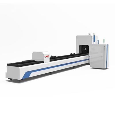 China Laser REDUCING stainless steel metal pipe tube cnc fiber laser cutting machine high quality and best price for sale