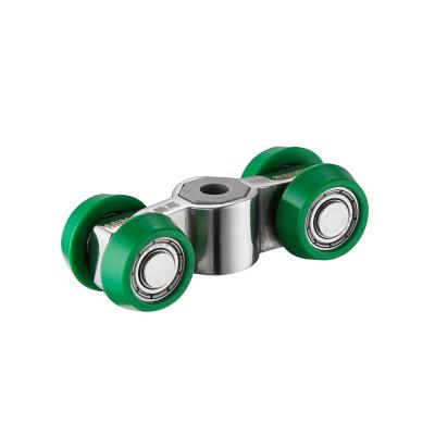 China Applicable to sliding door wholesale MG-F1909 pulley wheel nylon bearing wheels with bearings small hypotenuse wheel for sale