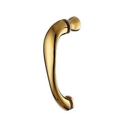 China Wholesale Modern City Door Sliding Door Handle 160mm Hole Modern Gold Square Door Sliding Handle for sale