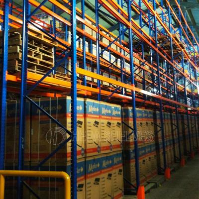 China Heavy Duty Corrosion Protection Steel Rack Warehouse Storage Electrostatic Spray for sale