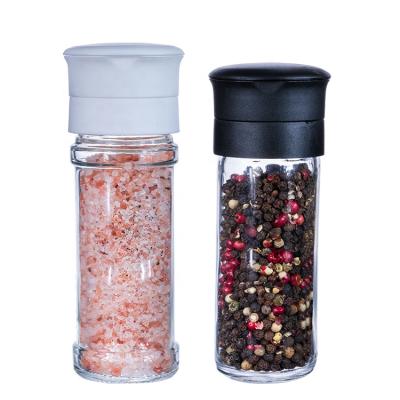 China Professional Supplier Black Stocked White Pepper Grinder Salt and Pepper Grinder Set Salt Pepper Grinders for sale