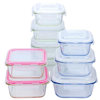 China Freshness Preservation China Manufacturer Durable Eco Friendly Thermal Keep Fresh Glass Bento Food Storage Container for sale