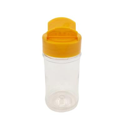 China Eco-Friendly And Durable Kitchen Bottle Bottle Transparent Color Spice Capsule Viable Plastic Jar for sale