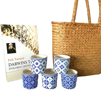 China Luxury Custom High Quality Ceramic Food Candle Cup Home Hotel Decor Fancy Candle Jars With Decal for sale