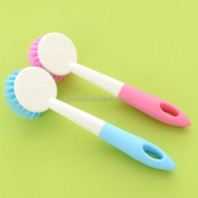 China Sustainable New Hand Kitchen Cleaning Brushes Long Handle Oil Pan Dishes Rubbing Brush for sale