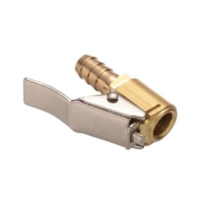 China US-1Pc 8mm Car Air Line Truck Airline Truck Tire Tire Valve American Kind Inflator Brass Air Chuck Connector Hosetail Removable Mouth HV5042 for sale