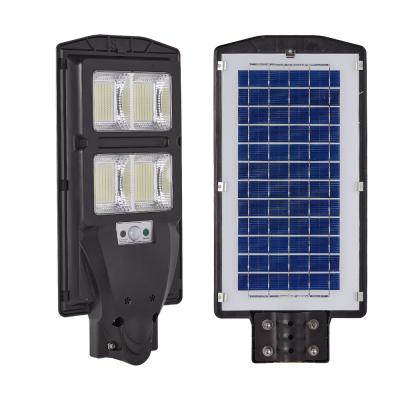 China Garden 80w remote control outdoor smd rechargeable COB wireless sensor IP65 induction solar street light for sale