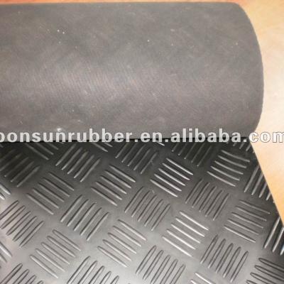 China 3mm checker floor rubber mat 3mm. 4mm 5mm 6mm for sale