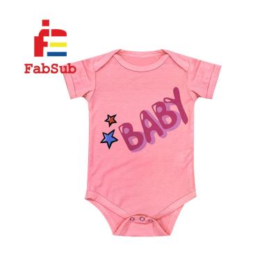 China Hot 2022 Polyester 2022 Pastel Color Baby T-shirts Custom Printing Sublimation 190gsm Polyester T-shirt Masks Baby Onesie for sale