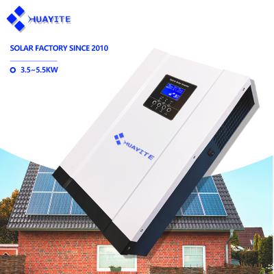 China Energy Saving Solar Inverter HET 3KW 5KW 48V 24V On Grid Inverter 220V 380V Solar System 120A Dual Phase Hybrid Solar Inverter Support Remote Control for sale