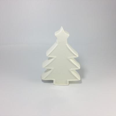 China Ceramic white ceramic Christmas tree with star on top for sale