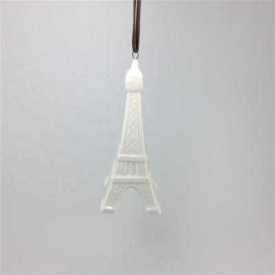 China SNAP CAKE Eiffel Tower Shape Ceramic Christmas Hanging Ornament for sale