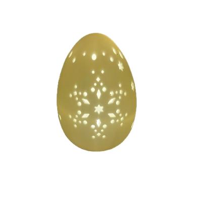 China Original Design Ceramic Egg Decoration LED Ceramic Egg Lamp for Easter Home Decoration for sale