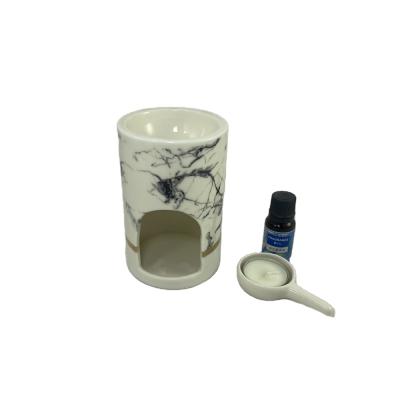 China NO Ceramic Marble Tealight Essential Fragrance Oil Censer for sale