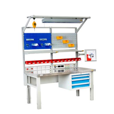 China ESD Heavy Duty Electronic Lab Workstation OEM Customized Antistatic Worktable ESD Workbench for sale