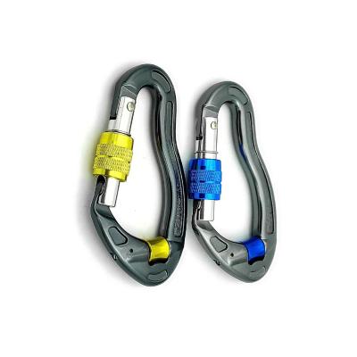 China Heavy Industry Screw Karabiner Max Breaking Strength 25 Kn High Strength Door for sale