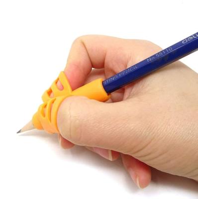 China Custom Grip Pencil Gripper Rubber Fingertip Pencil Grips Children Writing Helps For Kindergarten for sale