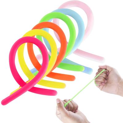 China Who respects the environment; Reusable; Hot Sale Stretchy Amazon Noodle Stretch Strings Sensory Toy String Noodle for sale