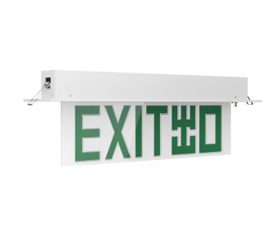 China Hong Kong Macau Malaysia Indonesia Philippines Commercial Salida Saida De Emergencia Luz Led Emergency Double Sided Exit Sign for sale