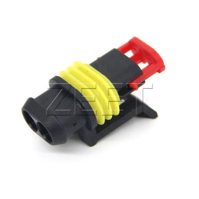 China 282080-1 1.5mm Waterproof Waterproof Series Automotive Electrical Wire Connector 2 Pin for sale