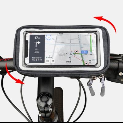 China Adjustable Touch Screen 360 Degree Rotation Waterproof MTB Bracket Phone Cycling Holder For Cycling for sale