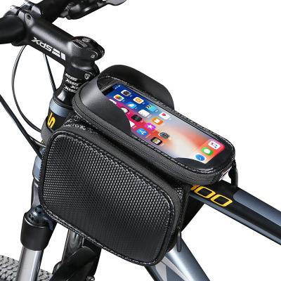 China Daily Life + Sports Low MOQ Waterproof TPU Touch Screen Bicycle Phone Bag Phone Bag For Bike Phone Bag Bicycle for sale