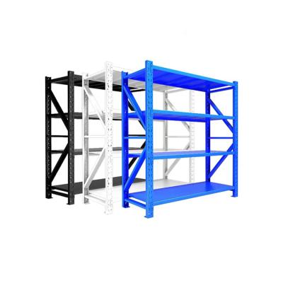 China Corrosion Protection Professional Factory Supermarket Storage Warehouse Middle Shelving Light Duty Rack for sale