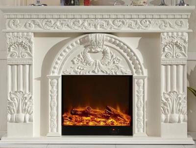 China Custom Solid Wood Electric Fireplace Furniture With One Year Warranty for sale