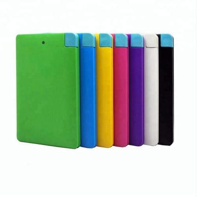 China Easy Carry Mini Portable Power Bank 2500mah Credit Card Power Bank for sale