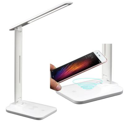 China LED Lamp with Wireless Charger 3 in 1 10W Fast Wireless Charger Desk Lamp Led Folding Foldable OEM Wireless Charger Pad for sale