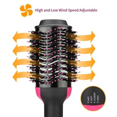 China Car Hair Dryer Volumizer 4 in 1Hair Dryer Brush with Straighten Salon Hot Styler Airbrush for sale