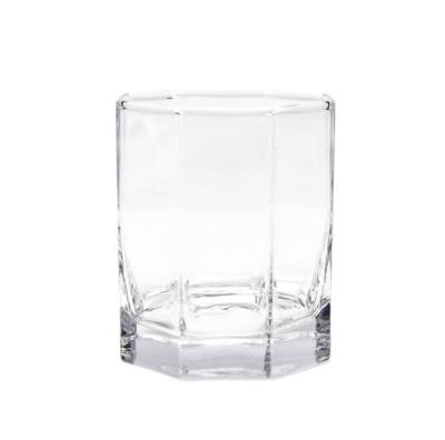 China Wholesale Creative Hexagon Clear Crystal Whiskey Glass Mug for sale