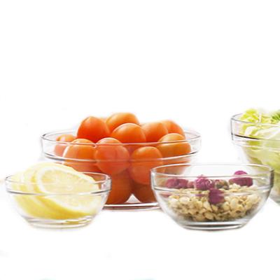 China High quality transparent unique fruit salad glass bowl from china sustainable manufacture for sale