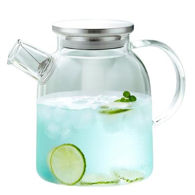 China Borosilicate direct fire sustainable high quality safe and heat resistant glass teapot for sale