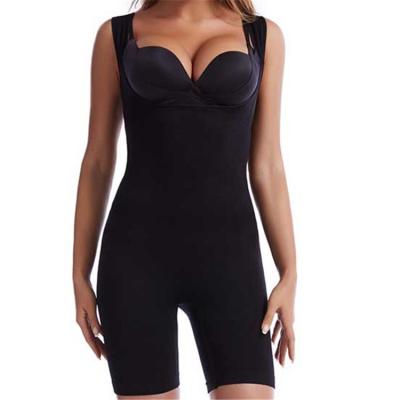 China Antibacterial cheap sleeveless body corset ladies full tank shapewear super stretch jumpsuit for women for sale