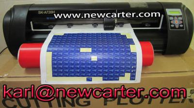 China Printed Adhesive Label Cutting 720 Cutting Plotter With AAS Automatic Contour Vinyl Cutter for sale