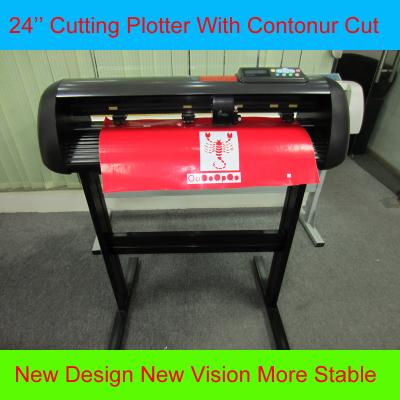 China 24'' Vinyl Sign Cutter With Stand HW630 Computer Cutting Plotter Contour Cutting Plotters for sale