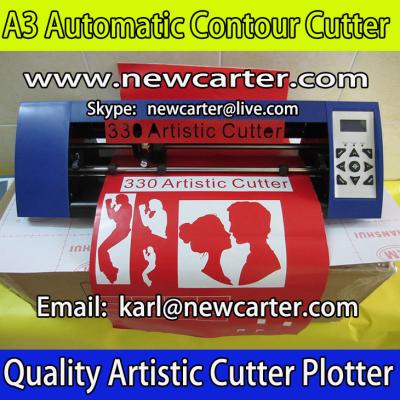 China A3 Contour Cutting Plotter Silhouette Cameo Graphtec Protrait ARM Vinyl Cutter 330 Contour for sale