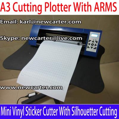 China A3 Vinyl Cutter Plotter With ARMS 12'' Cutting Plotter With AAS Mini Vinyl Sign Cutter 330 for sale