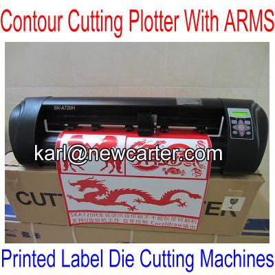 China Signkey Cutting Plotter With ARMS SKA720H Cutting Plotter With AAS Printed Label Cutters for sale