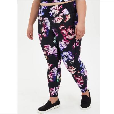 China Tour Viable Wicking Capri Legging With Pockets Plus Size Yoga Pant And Workout Gaiters for sale