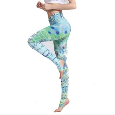 China Breathable Lounge Fitness Training Bodybuilding Casual Yoga Pants Slims Mid Waisted Print Cut Star Legging for sale