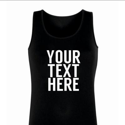 China Viable Custom Tank Top Tees For Women Personalized Tank Tops Custom Shirt Print In Any Language Sports Wireless Support Bra for sale