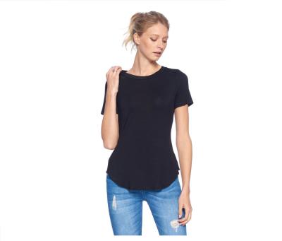 China Breathable Basic Plain Sleeve Tee Women Yoga Shirt Workout Tops Athleisure Apparel Pilates Barre Clothes for sale