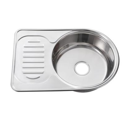 China Without Faucet Modern New Design Single Drain 304 Stainless Steel Kitchen Machine Sink for sale