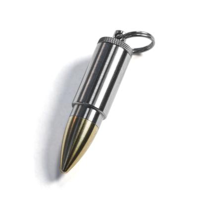 China New Lightweight Titanium Tiny EDC Container Necklace Everydaycarry Capusle Pill Case for sale